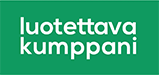 Luotettava kumppani -logo